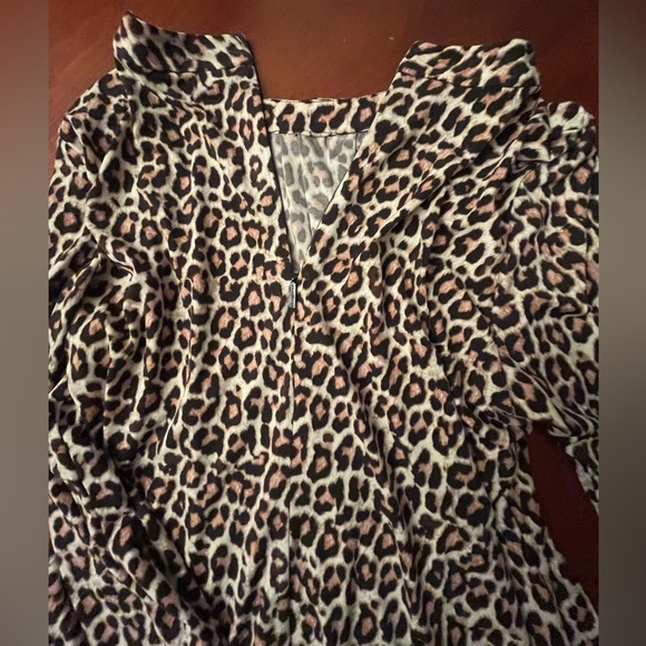 Karl Lagerfeld Cheeta Blouse Medium - Picture 7 of 11
